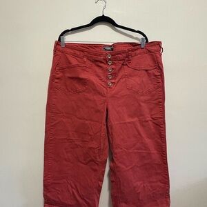 Torrid Red Ankle Cropped Pants
